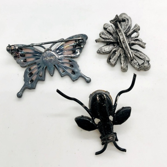 Vintage Antique Deco Insect Butterfly Brooch lot - Picture 6 of 12